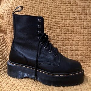 Dr. Martens JADON III Black Leather  Platform Boots